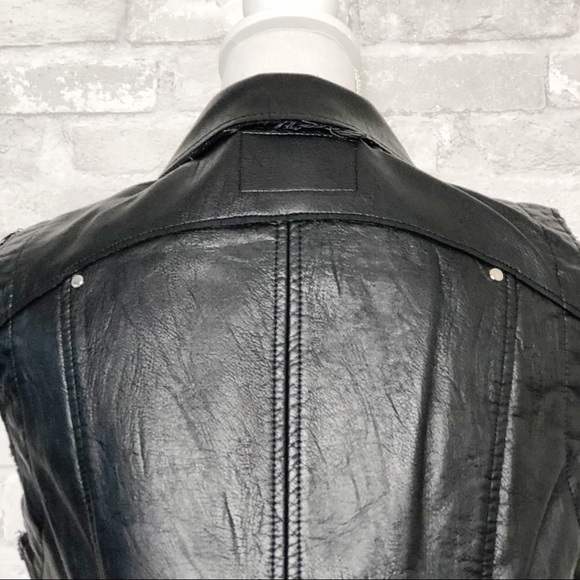 BLANK NYC NWT Black Vegan Leather Mouth Off Vest M - Picture 7 of 16